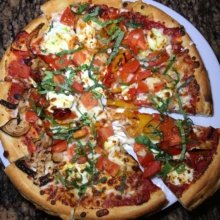 Gluten-free cheese pizza from Base Camp Pizza Co